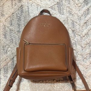 Kate Spade Brown Leather Travel Backpack